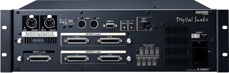 Roland S-4000H FOH connection Interface for RSS S-4000 System with 8 Audio Inputs and 32 Audio Outputs - USED