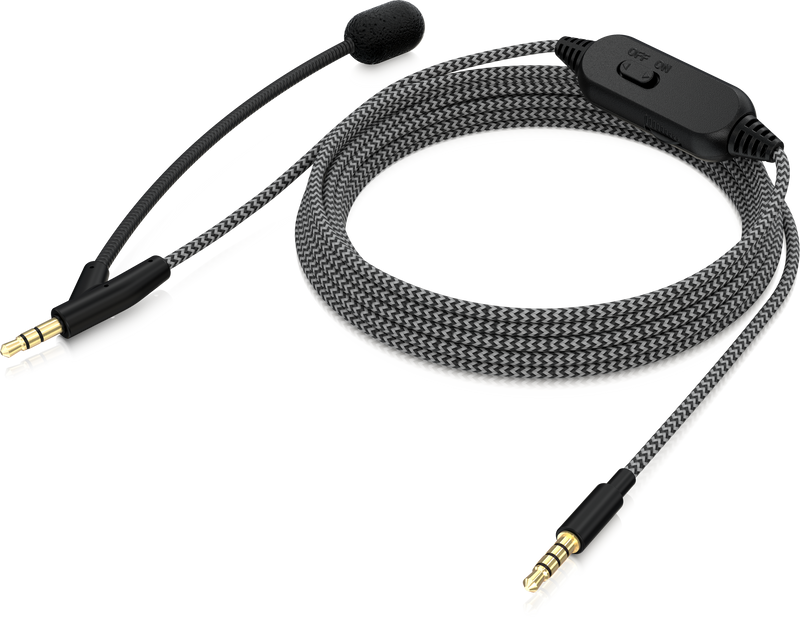 Behringer BC12 Premium Headphone Cable with Boom Microphone and In-Line Control - OPEN BOX