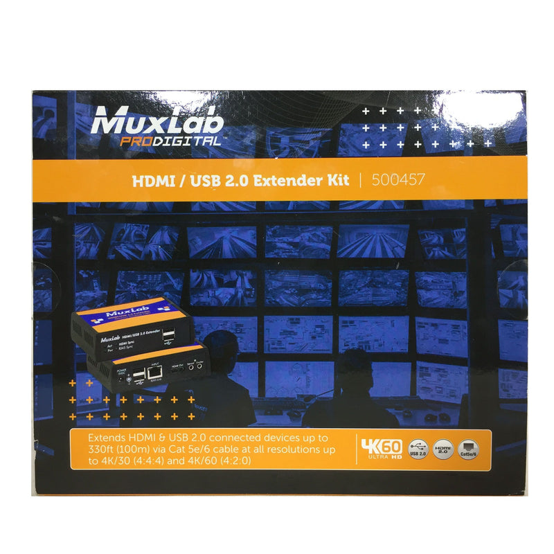 MuxLab 500457 HDMI/USB 2.0 Extender Kit