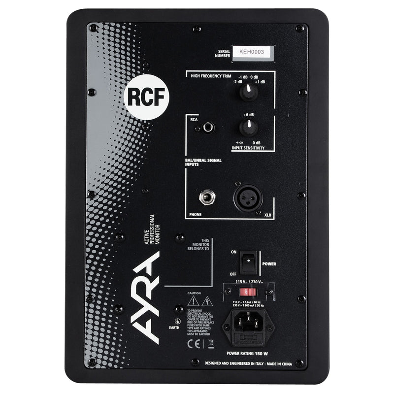 RCF AYRA 8 Active 8" 2-Way Professional Studio Monitor Speaker