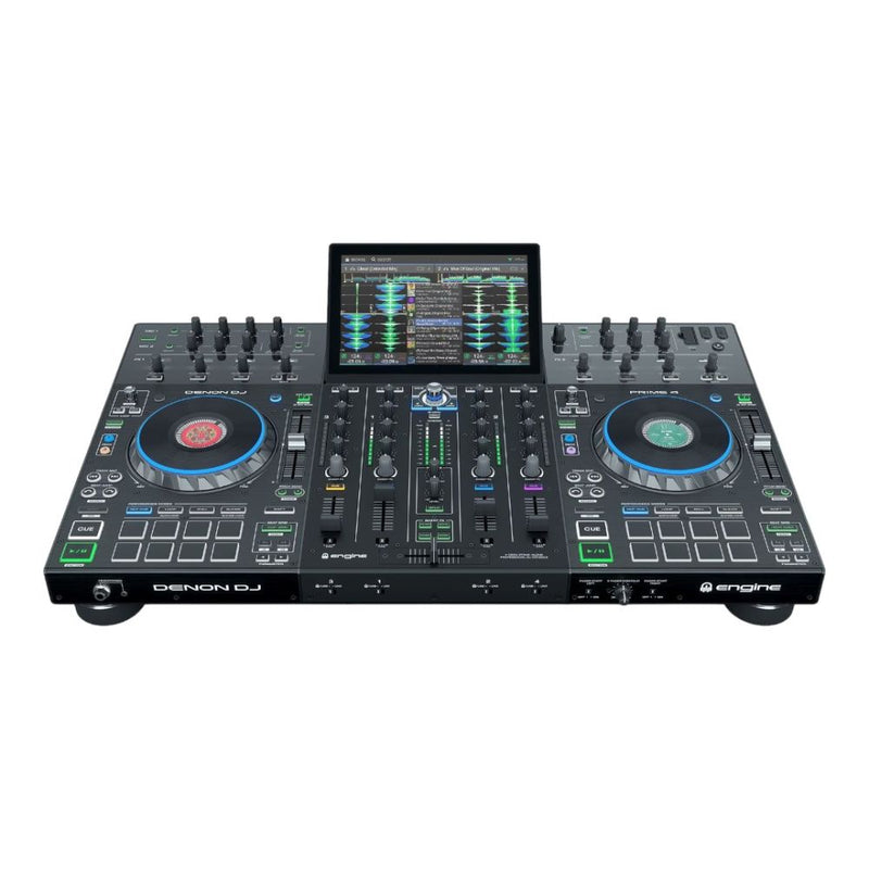 Denon DJ PRIME4XUS Prime 4 4-Deck Standalone DJ System with 10-inch Touchscreen - DEMO