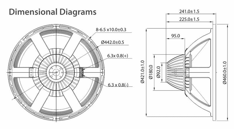 Turbosound TS-18SW2000A8 Professional Grade Low Frequency 3000W Neodymium Magnet 18" Woofer