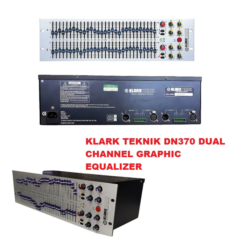 Klark Teknik DN370 2-Ch 30-Band A Graphic EQ  - NEW