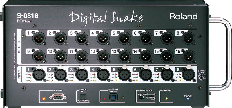 Roland S-0816 | 8x16 Front of House Digital Snake System - USED