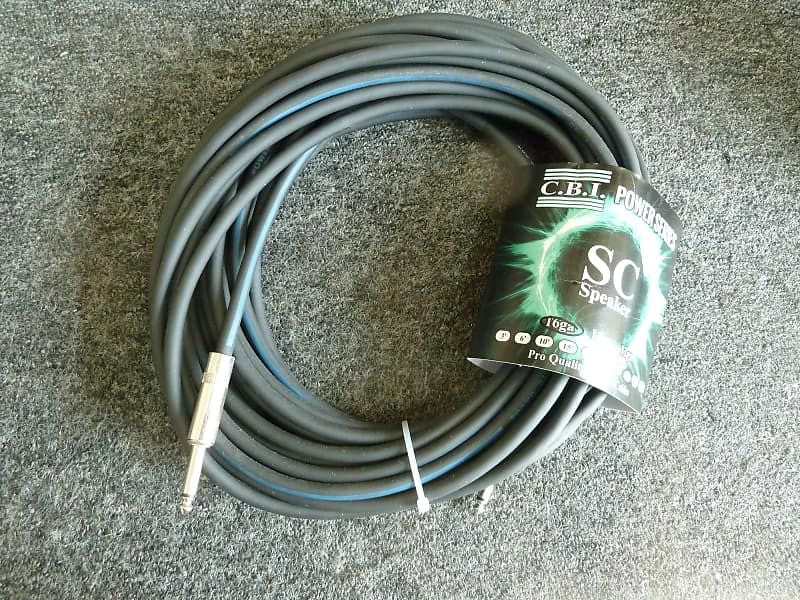 C.B.I. 1/4" TRS male to 1/4" TRS male 50ft. Pro Quality Speaker Cables - NEW