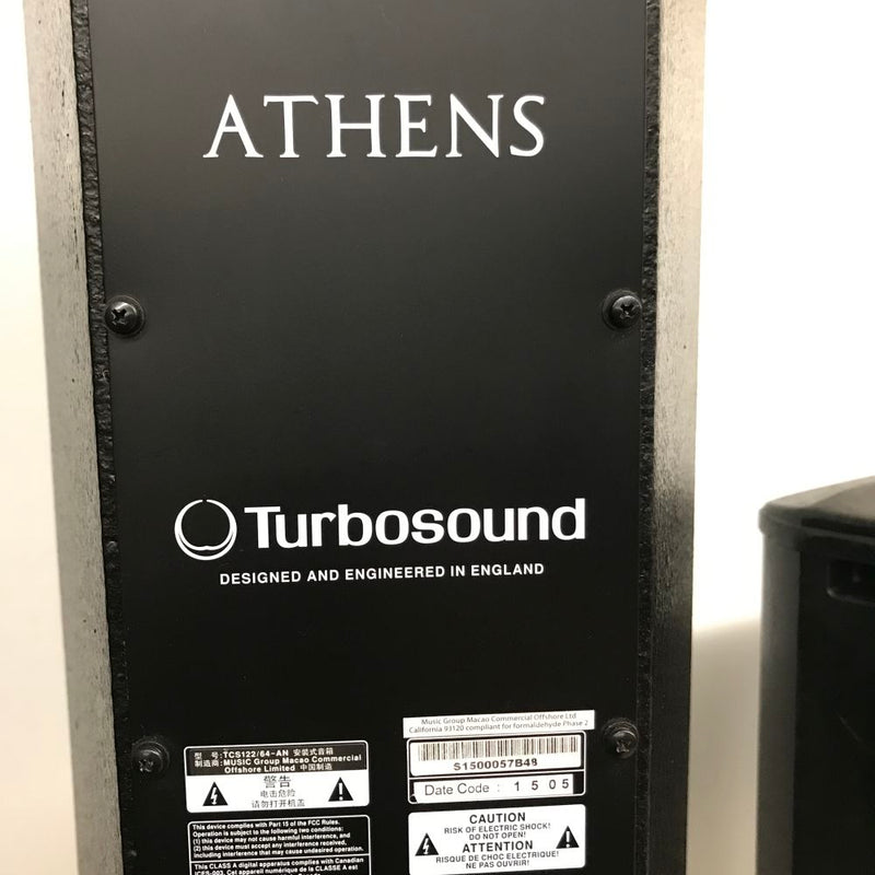 Turbosound Athens TCS152/96-AN Arrayable 2-Way 15" Full Range Loudspeaker with Dendritic Waveguide, 2500W Maximum Output Power, 90x60deg. Dispersion Pattern(Pair-Black) ( OPEN BOX )