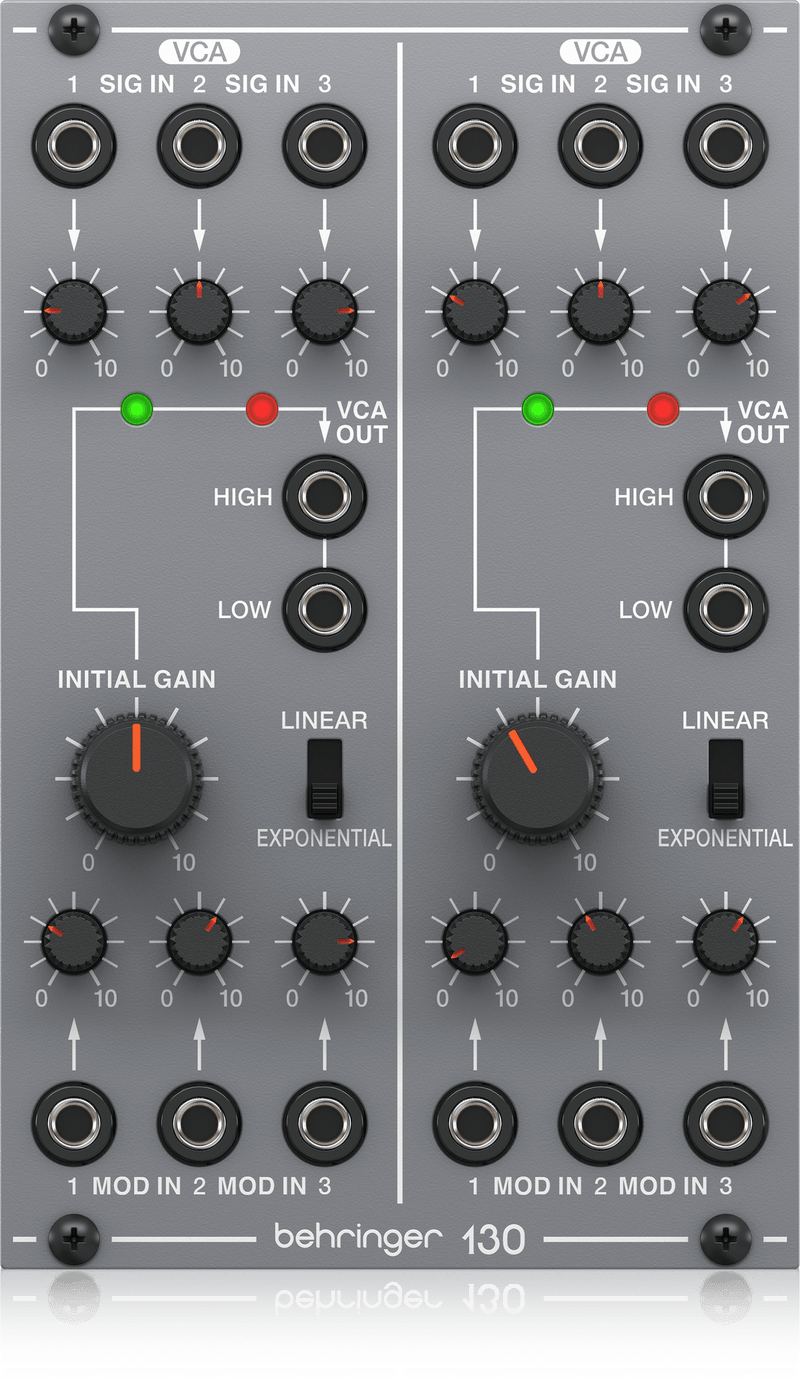 Behringer 130 DUAL VCA - Legendary Analog Dual VCA Module for Eurorack - OPEN BOX