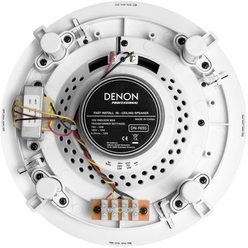 Denon Pro DN-F65S 6.5" Fast-Install In-Ceiling Speaker - NEW