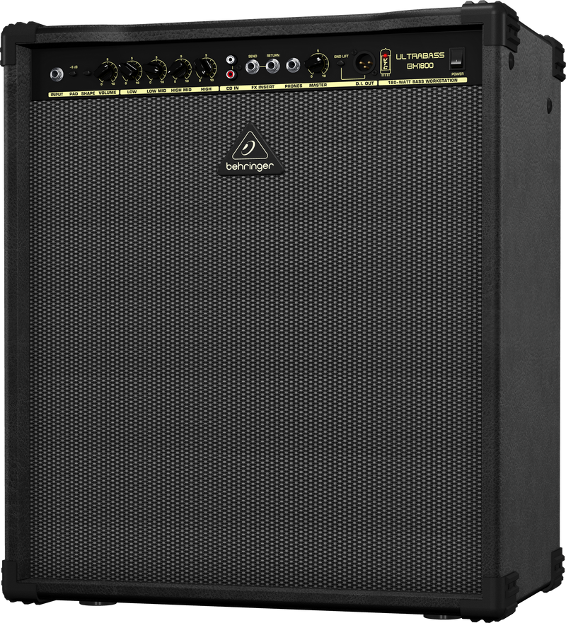 Behringer BX1800 180 Watt Bass Amplifier with Original Bugera Speaker and VTC-Technology - DEMO