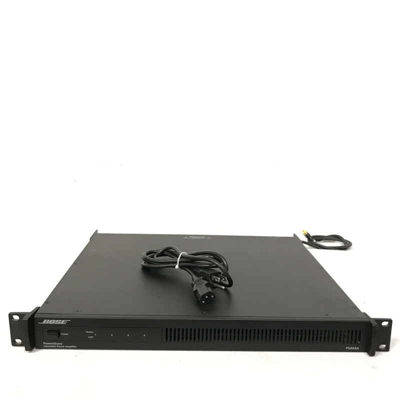 Bose PowerShare PS404A Adaptable Power Amplifier 4 x 100W Low/High imp. Power Amplifier w/ Dual Feedback Loop System, Integrated DSP, 24-ch. rAmpLink I/O, and Auto-Standby- DEMO