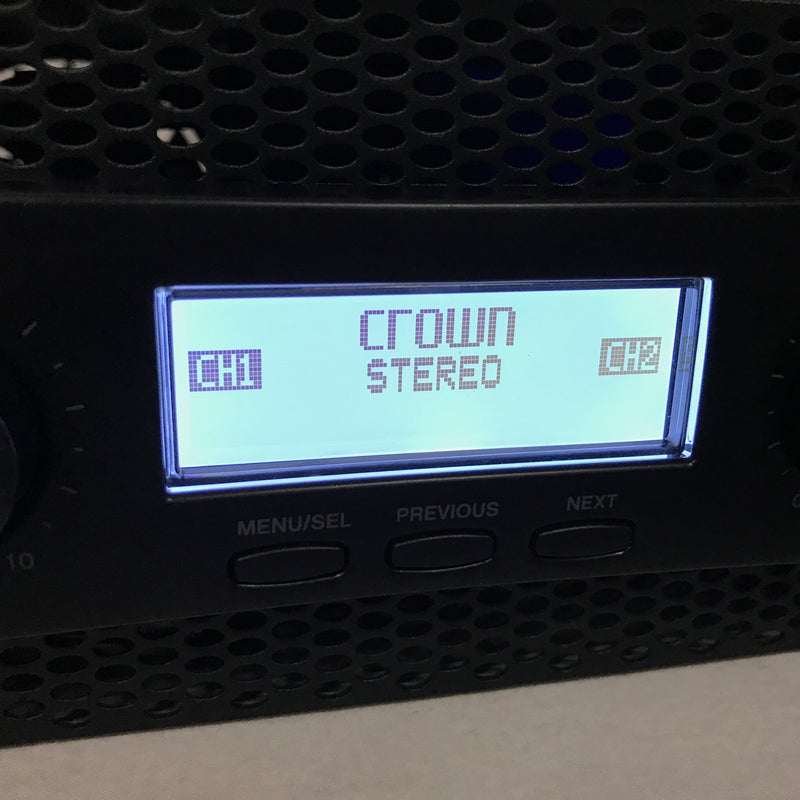 Crown XLS1502 Crown Audio Stereo Power Amplifier 525W At 4 Ohm - DEMO
