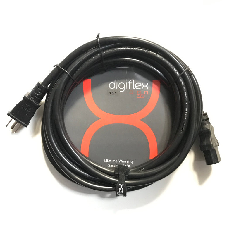 Digiflex 15ft. AC Power Cord PMUI-1603-15 AC Cable - NEW