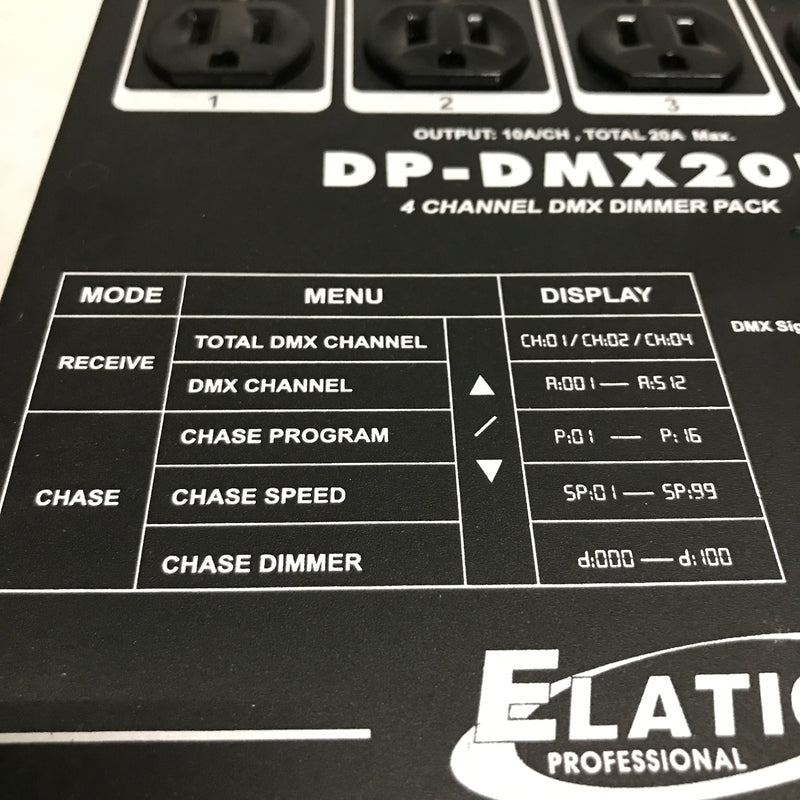American DJ DP-DMX20L 4-Channel DMX Dimmer Pack - USED