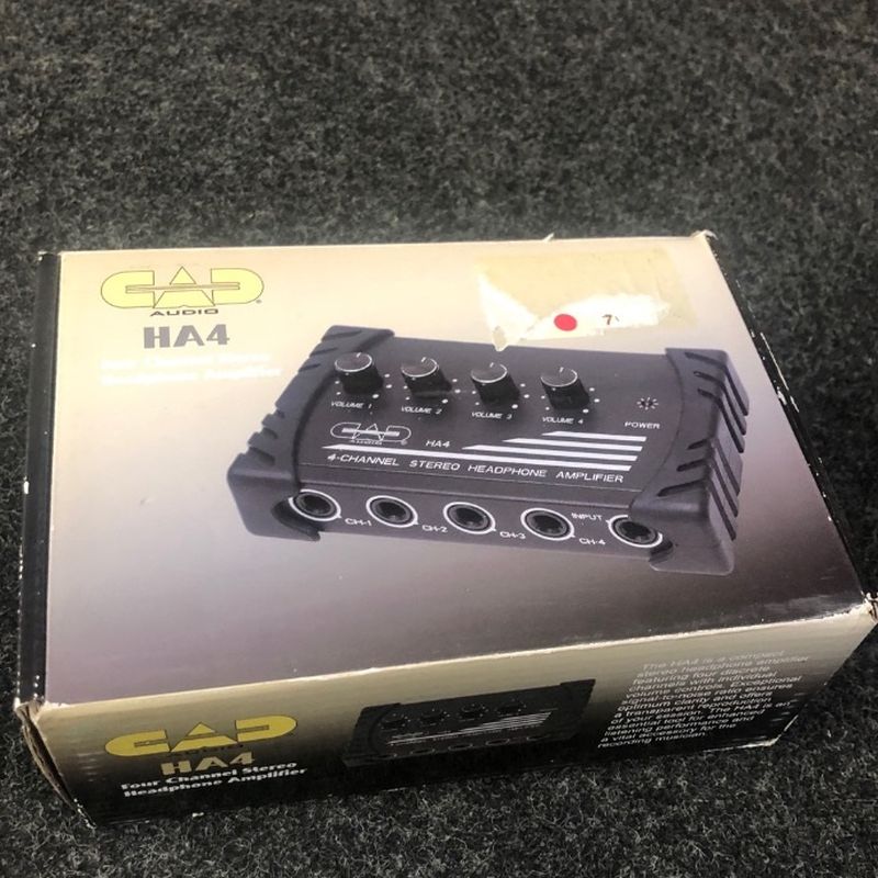 CAD Audio HA4 Compact 4-Channel Stereo Headphone Amplifier - USED