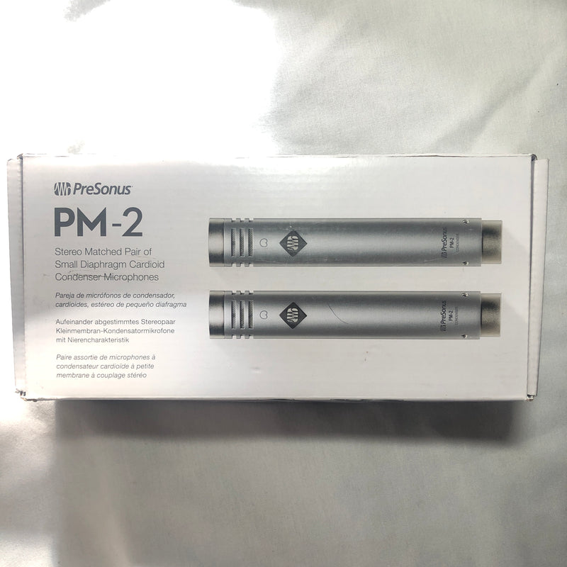 PreSonus PM-2 Stereo Pair of Small-Diaphragm Cardioid Condenser Microphones