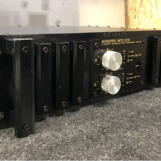 Audiopro MOS 1200 Two-Channel Sound Reinforcement Amplifier 1200W - USED