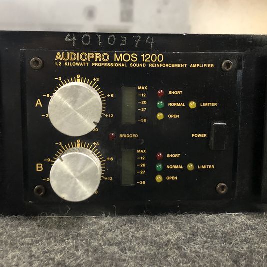 Audiopro MOS 1200 Two-Channel Sound Reinforcement Amplifier 1200W - USED