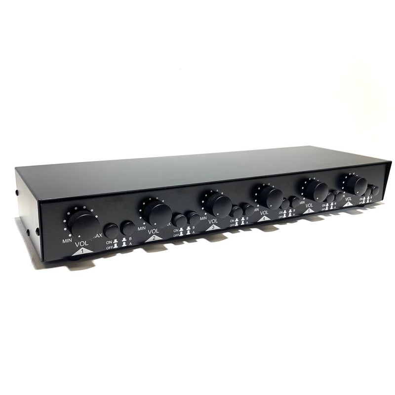 AR-50 Speaker Selector 6 Pairs 150W RMS w/ Impedance Protection, Channel and Volume Control