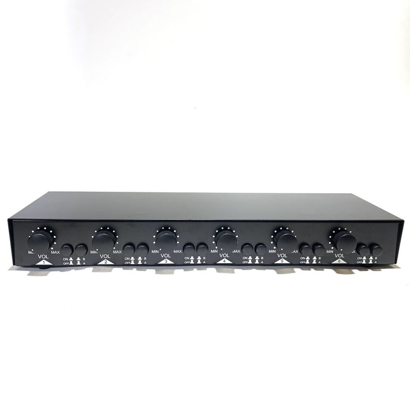 AR-50 Speaker Selector 6 Pairs 150W RMS w/ Impedance Protection, Channel and Volume Control