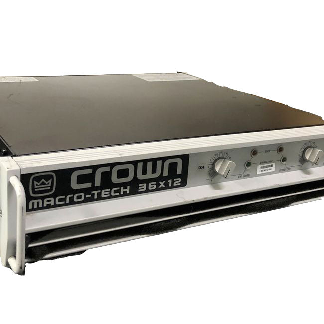 Crown Audio Macro-Tech 36x12 Two-Channel Power Amplifier 1120W @ 8 Ohms - USED