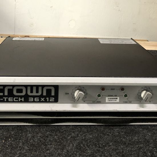 Crown Audio Macro-Tech 36x12 Two-Channel Power Amplifier 1120W @ 8 Ohms - USED