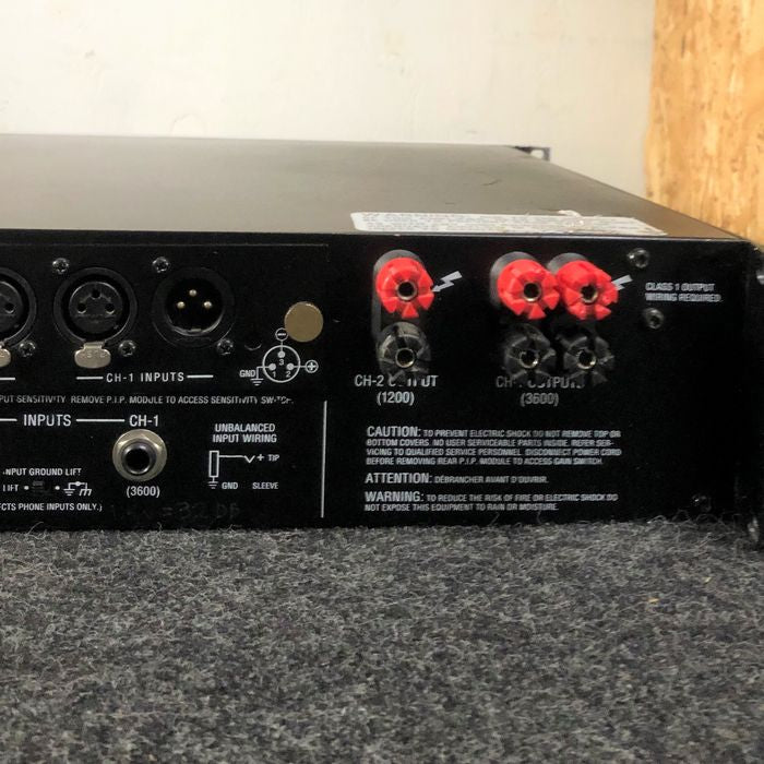 Crown Audio Macro-Tech 36x12 Two-Channel Power Amplifier 1120W @ 8 Ohms - USED