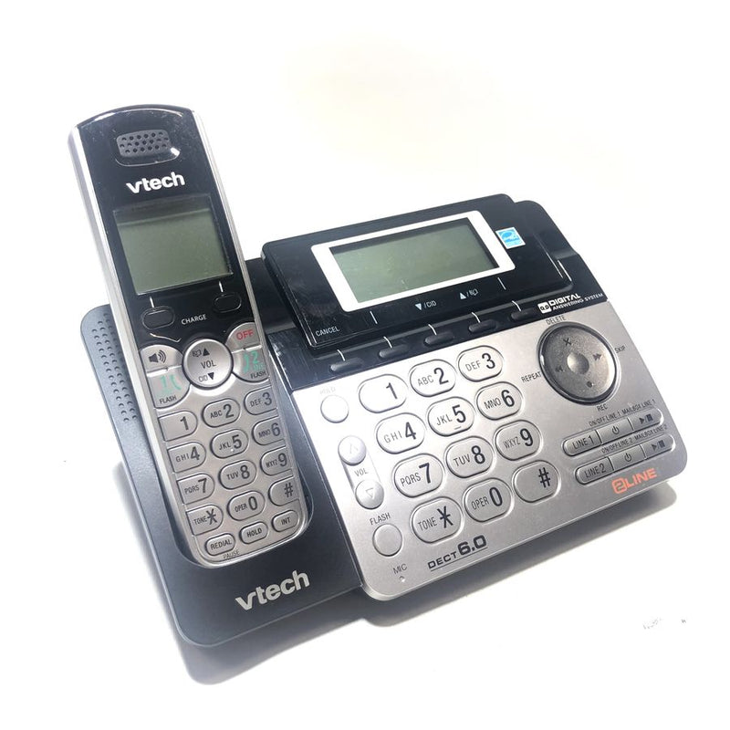 Vtech DS6151 DECT 6.0 2-Line Expandable Cordless Phone w/ Answering System