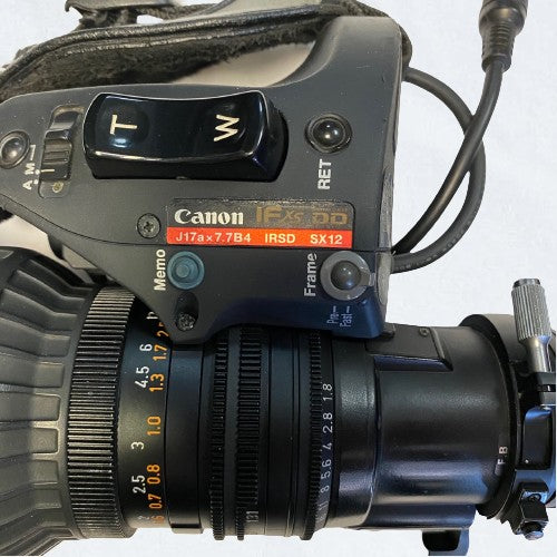 Canon IFxs J17a x 7.7B4 IRSD SX12  Zoom Lens with 2x Extender, Manual Focus, Servo Zoom and Iris - USED