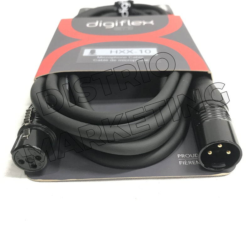 Digiflex 10ft. HXX-10 XLR Male To XLR Female Microphone Cable