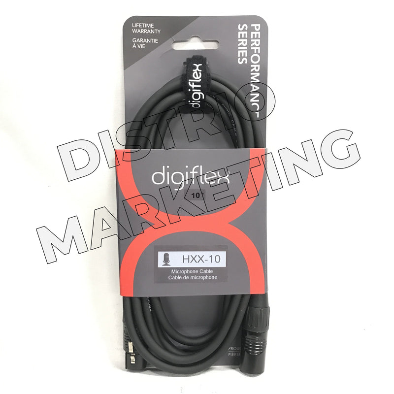 Digiflex 10ft. HXX-10 XLR Male To XLR Female Microphone Cable