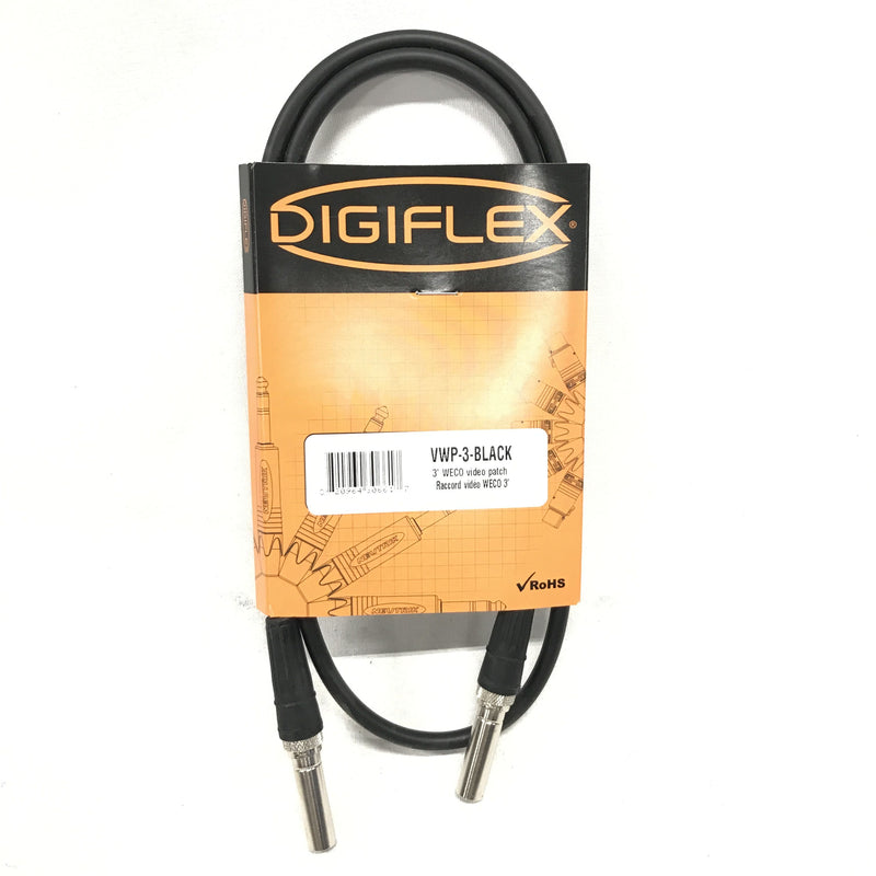 Digiflex 3ft. VWP-3-BLACK WECO Video Patch Cable