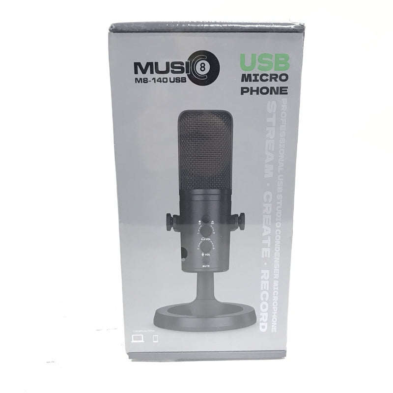 Music8 M8-140USB Studio Desktop Condenser Microphone
