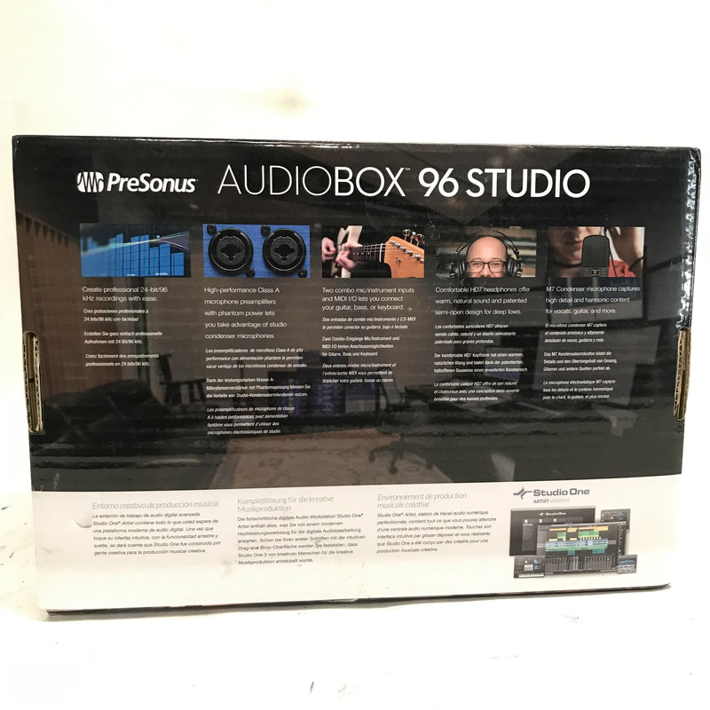 PreSonus AUDIOBOX96-USB-STUDIO Studio Recording Package