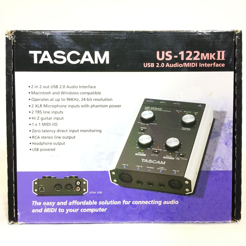 Tascam US122MKII USB Audio/Midi Interface