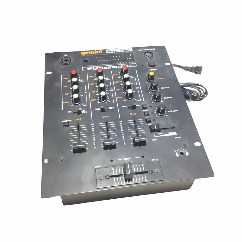 Gemini PS-626USB Pro 3-Channel Stereo Mixer w/ USB