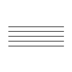 Music Stamp MSN-1 Standard Notation (5-Line Staff)