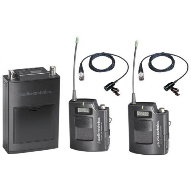 Audio-Technica ATW1821D Dual-Channel Camera-Mount UHF Wireless System - DEMO