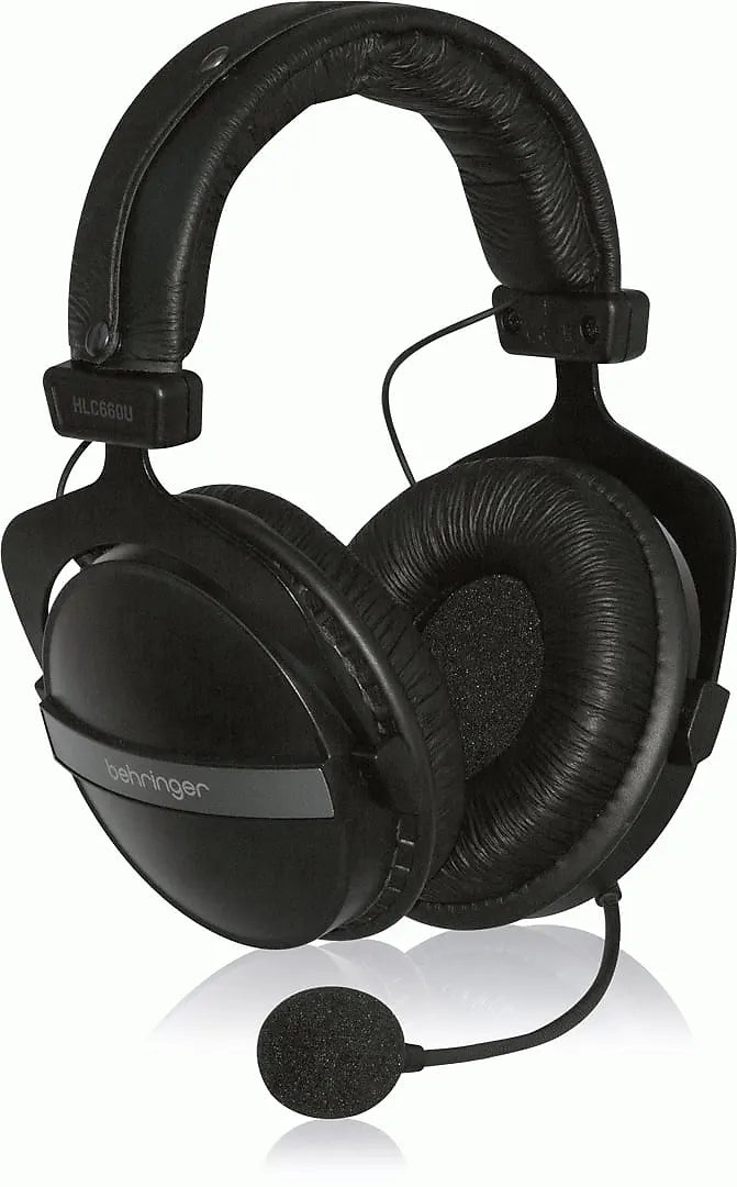 Behringer HLC660U USB Stereo Headphones with Built-In Microphone - OPEN BOX